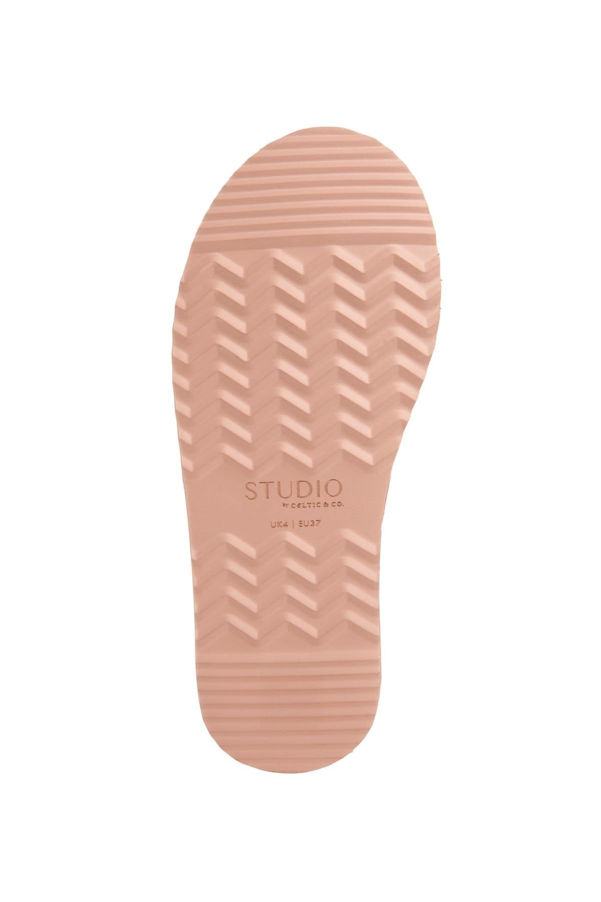 Celtic & Co Celtic & Co Women's Sheepskin Mule Slippers in Dusty Pink - 4