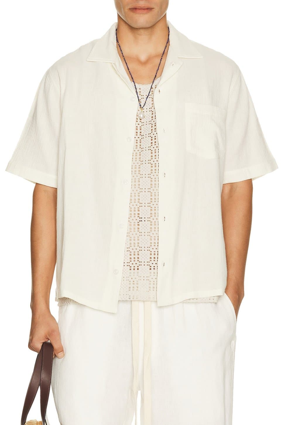 revolve Double Cloth Short Sleeve Shirt