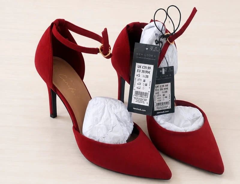 New Look Wide fit red heels