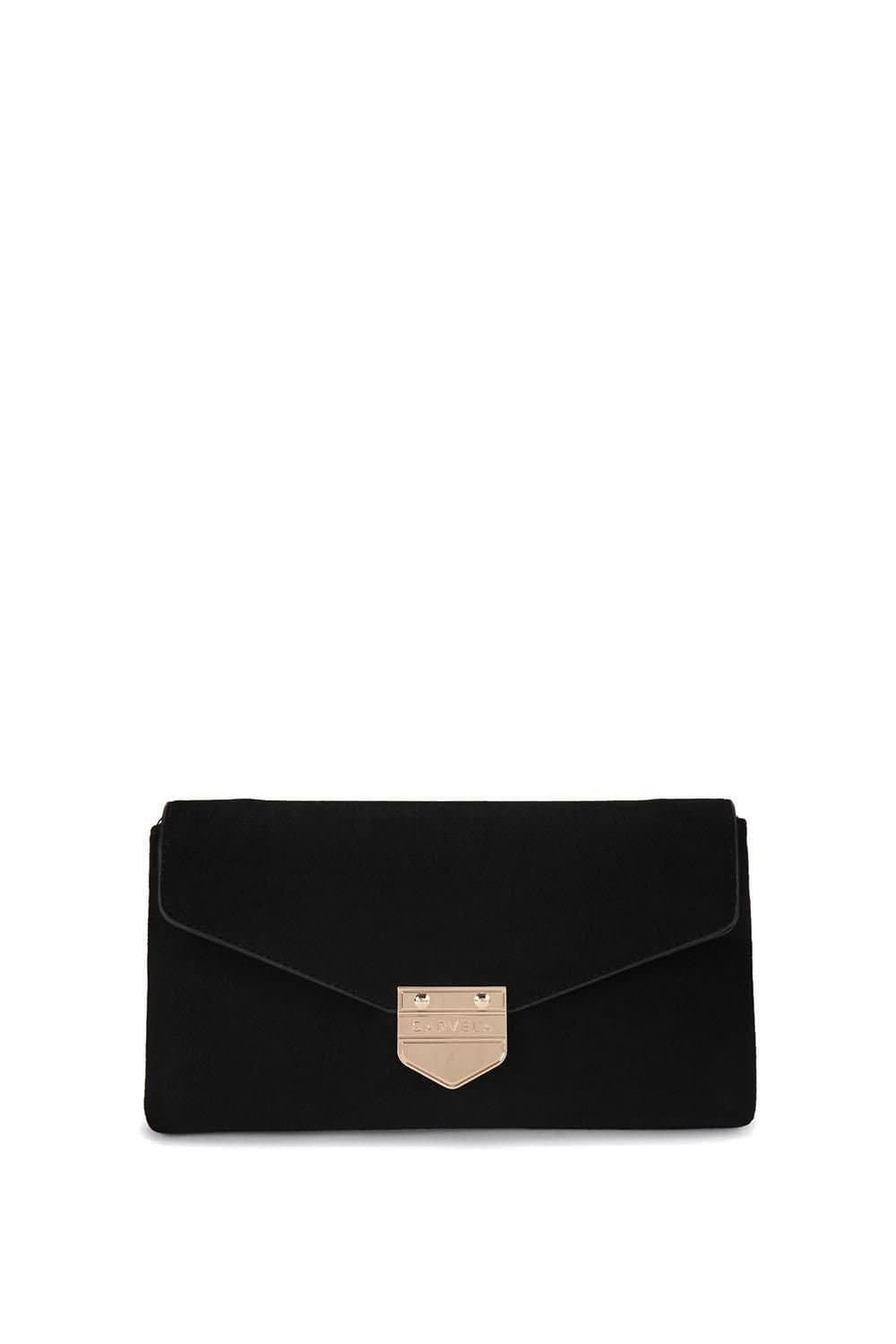 Carvela Carvela Black Suedette Envelope Clutch Bag