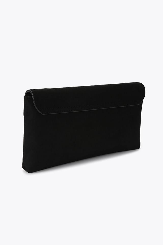 Carvela Carvela Women's 'Maria Envelope Clutch' Suedette Bag in Black - 3