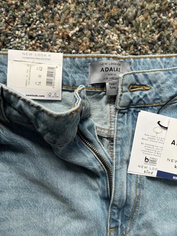 New Look Adalae Wide Leg Jeans - Size 14R