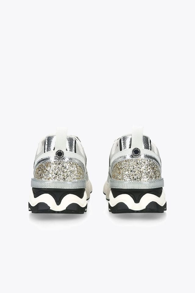 Steve Madden STEVE MADDEN Women's 'Sedgwick Beige' Fabric Trainers in White - 3