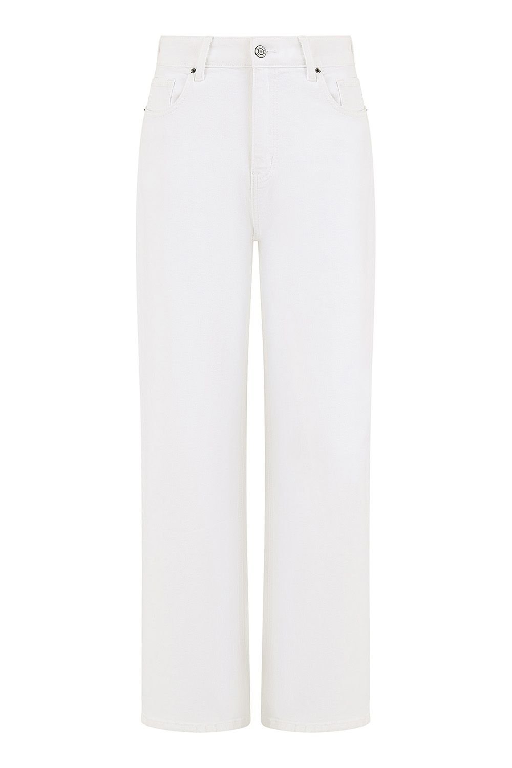 Yumi Yumi Women's White Wide Leg High Waist Jeans - 3