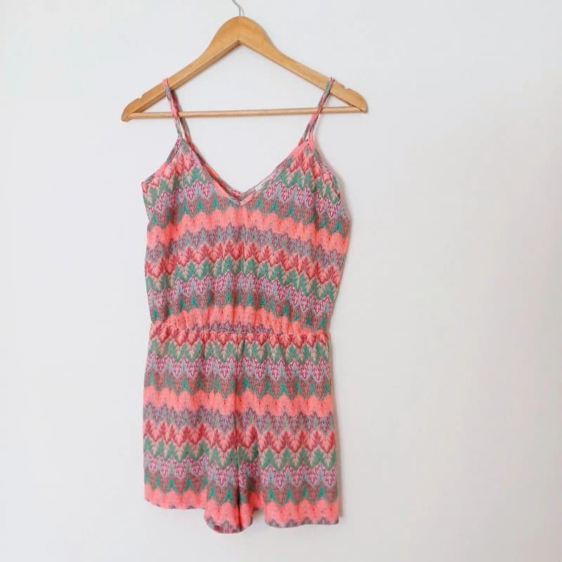 Papaya Papaya women's Textured knit jumpsuit playsuit size 8 - 10 small S worn once
