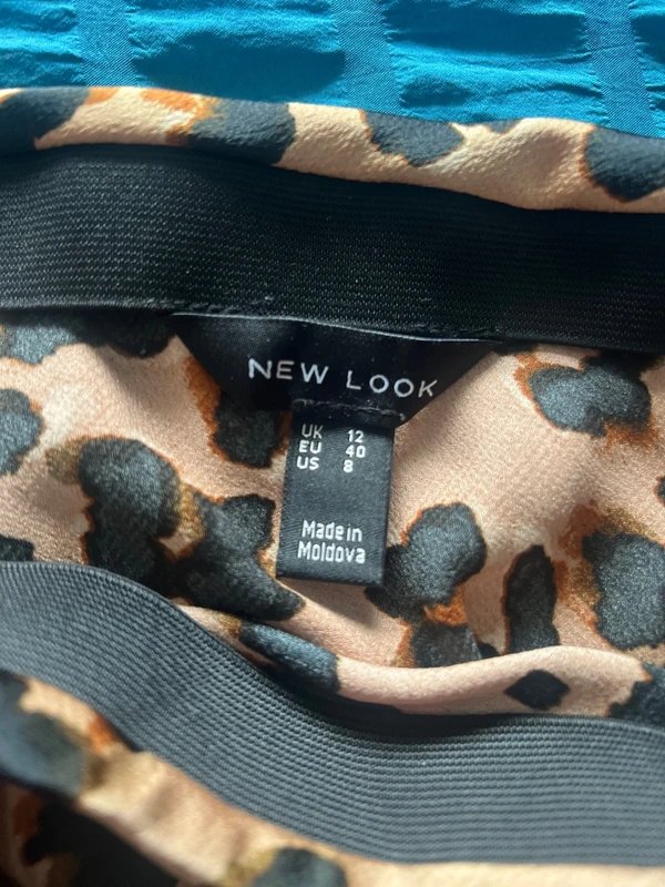 New Look Animal print satin skirt - 1