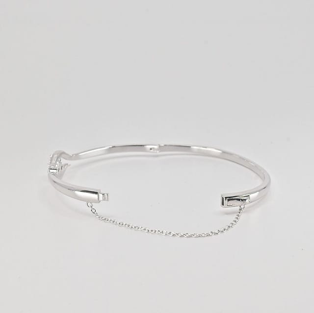 Nudie Jewellery Nudie Jewellery Women's 'Nudie' Regular Avalon CZ Bangle in 18k Gold or Sterling Silver - 3