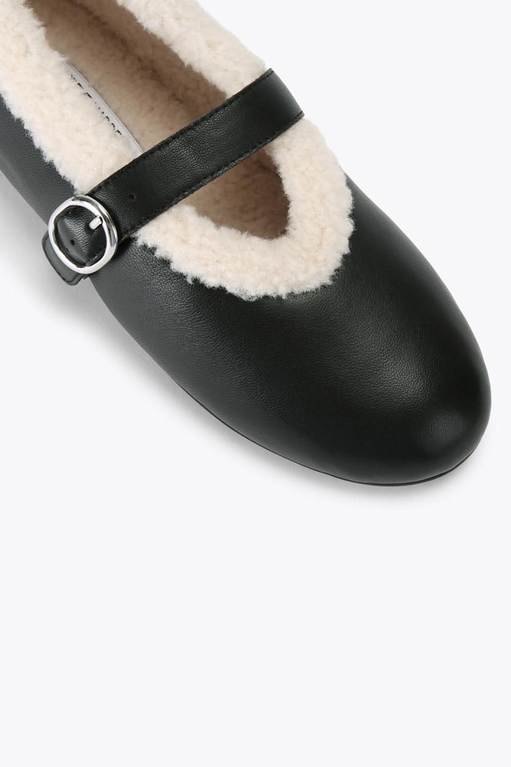 Steve Madden STEVE MADDEN Women's 'Lodge Black' Leather Flats in Black - 4