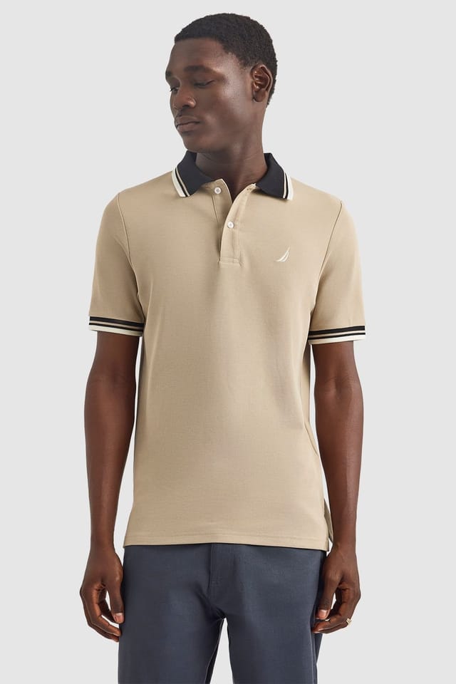 Nautica Nautica Men's Bayer Polo Shirt in Beige - 2