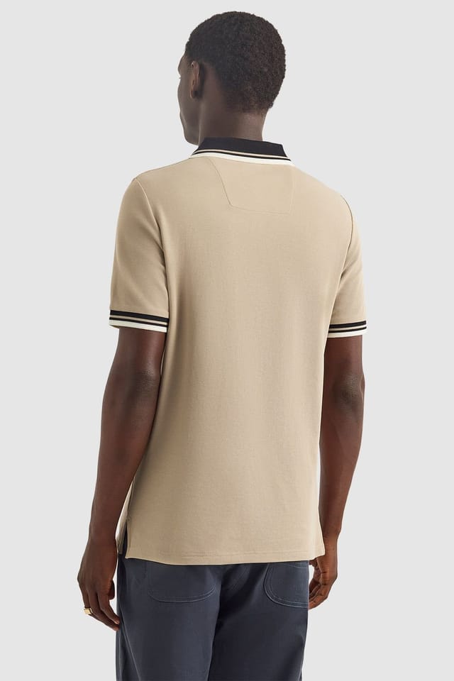 Nautica Nautica Men's Bayer Polo Shirt in Beige - 3