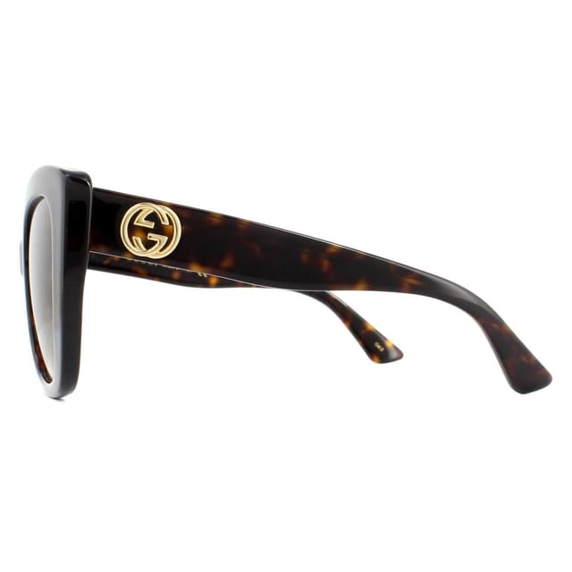 Gucci Gucci Women's Cat Eye Havana Brown Gradient Sunglasses - 3