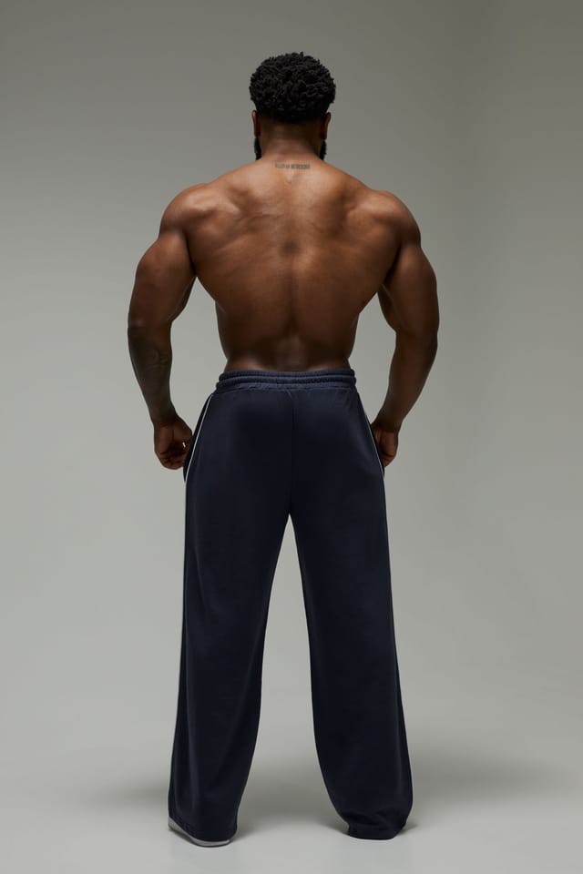 Training Dept. Training Dept. Men's Training Dept Wide Leg Piping Jogger in Navy - 2
