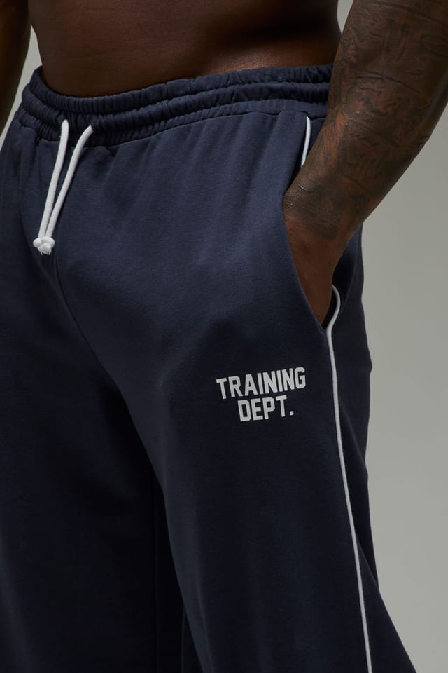 Training Dept. Training Dept. Men's Training Dept Wide Leg Piping Jogger in Navy - 3