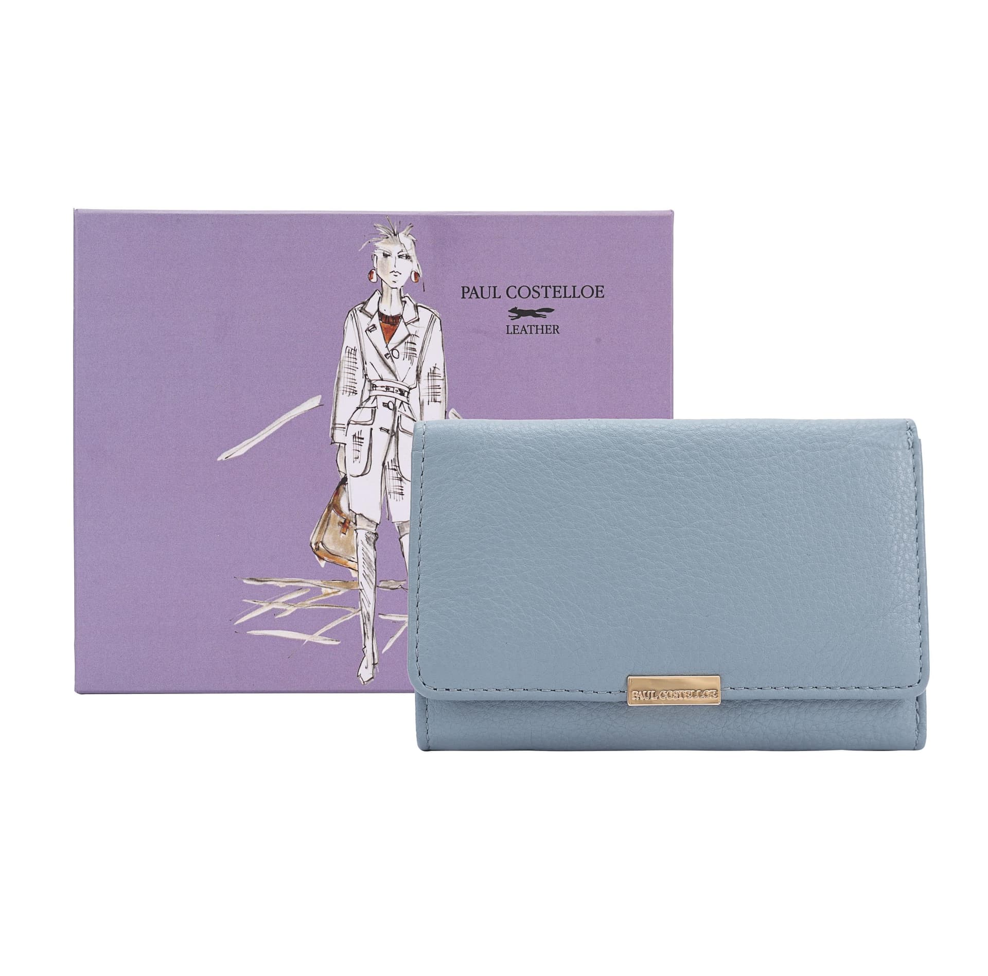Paul Costelloe Paul Costelloe Women's Torri Leather Purse in Blue
