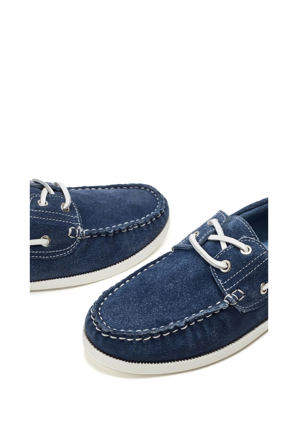 Moda In Pelle Moda In Pelle Women's 'Eleesa' Suede Loafers in Blue - 4