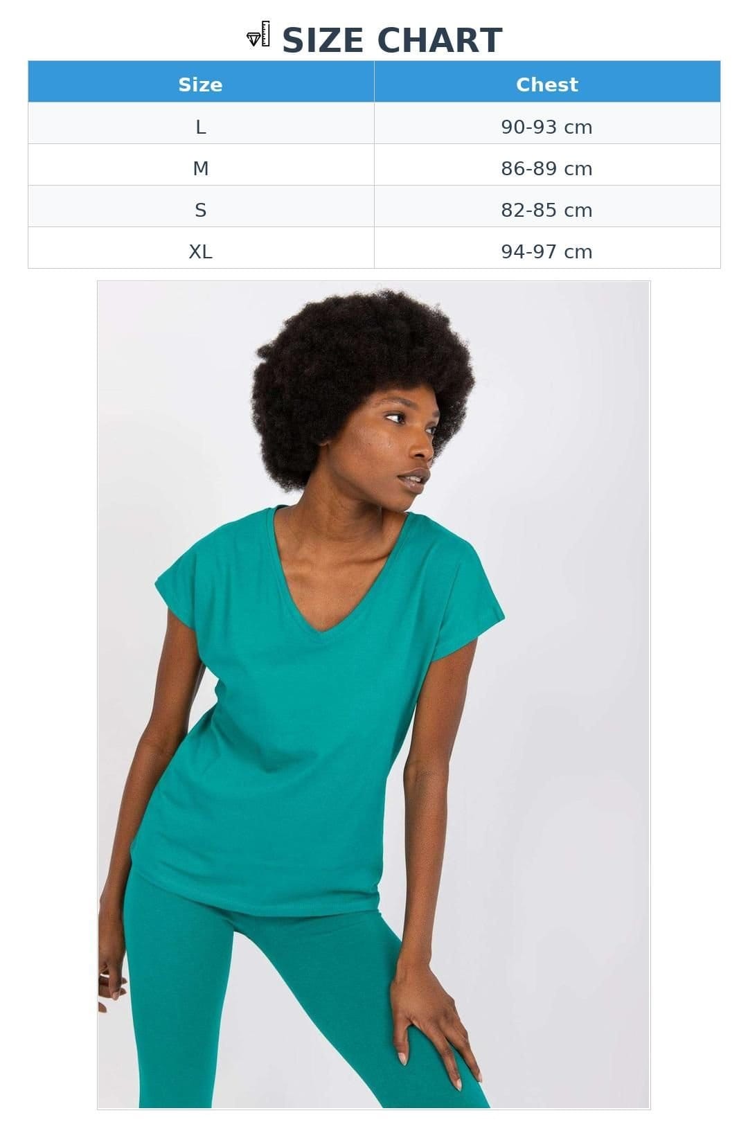 Love Lace Love Lace Women's Straight Cut Short Sleeve Heart Neck T-Shirt in Green - 4