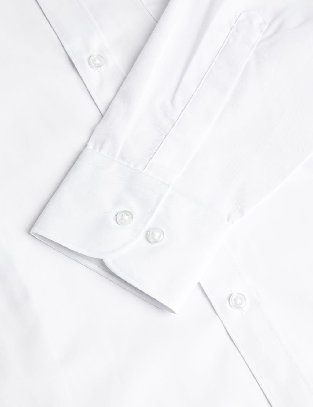 Marks & Spencer M&S 5 Pack Slim Fit Easy Iron Long Sleeve Shirts White Mix - 2