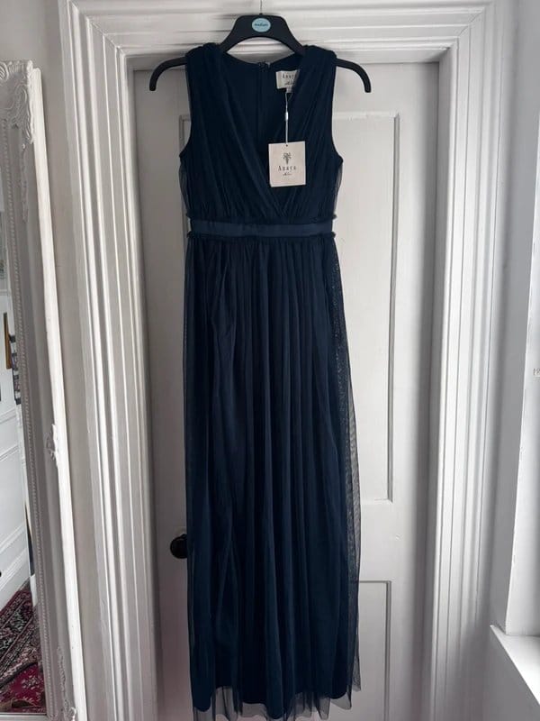 Anaya With Love Navy Tulle Bridesmaid Dress