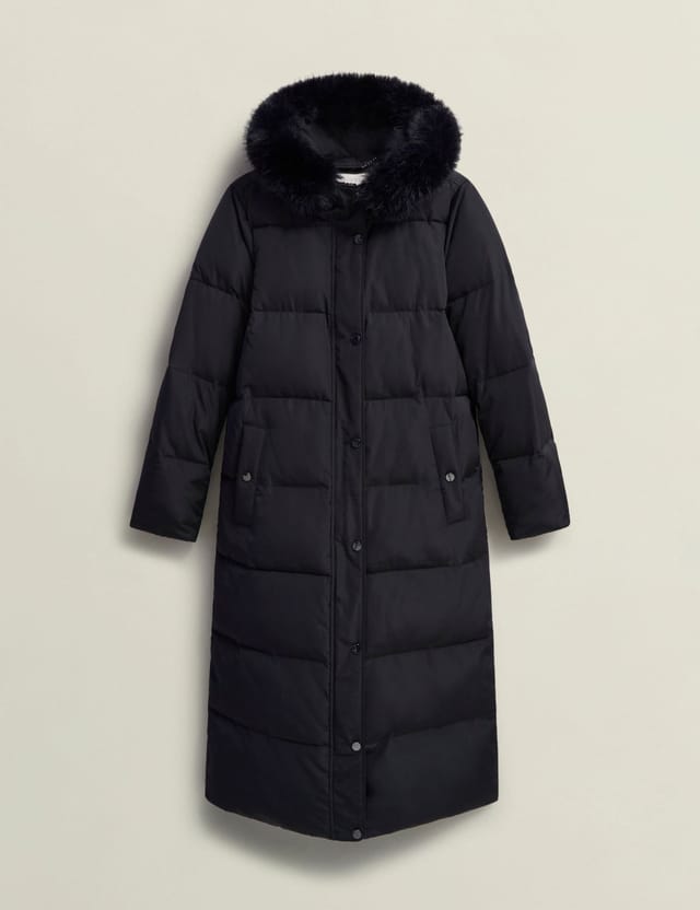 Hobbs London Hobbs London Women's Tyla Puffer Coat in True Black - 2