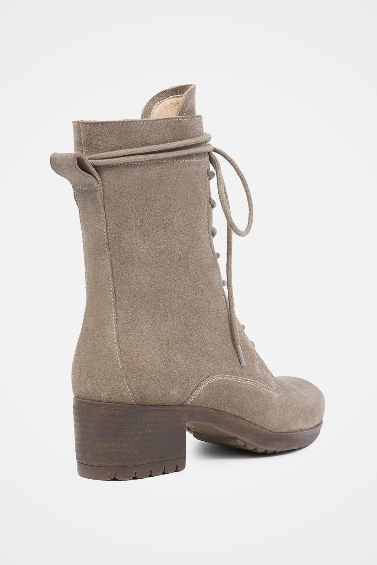 Celtic & Co Celtic & Co Women's Block Heel Derby Boot in Light Tan - 3