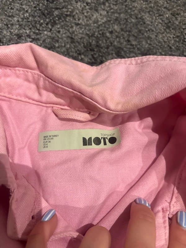 Topshop Pink denim jacket