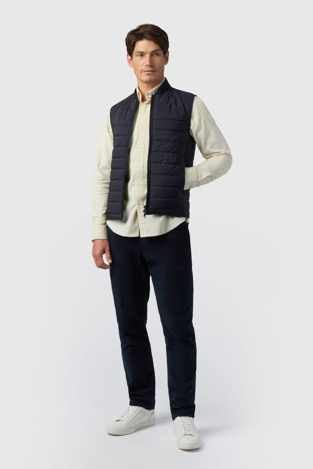 Melka Melka Men's Padded Gilet in Navy - 2