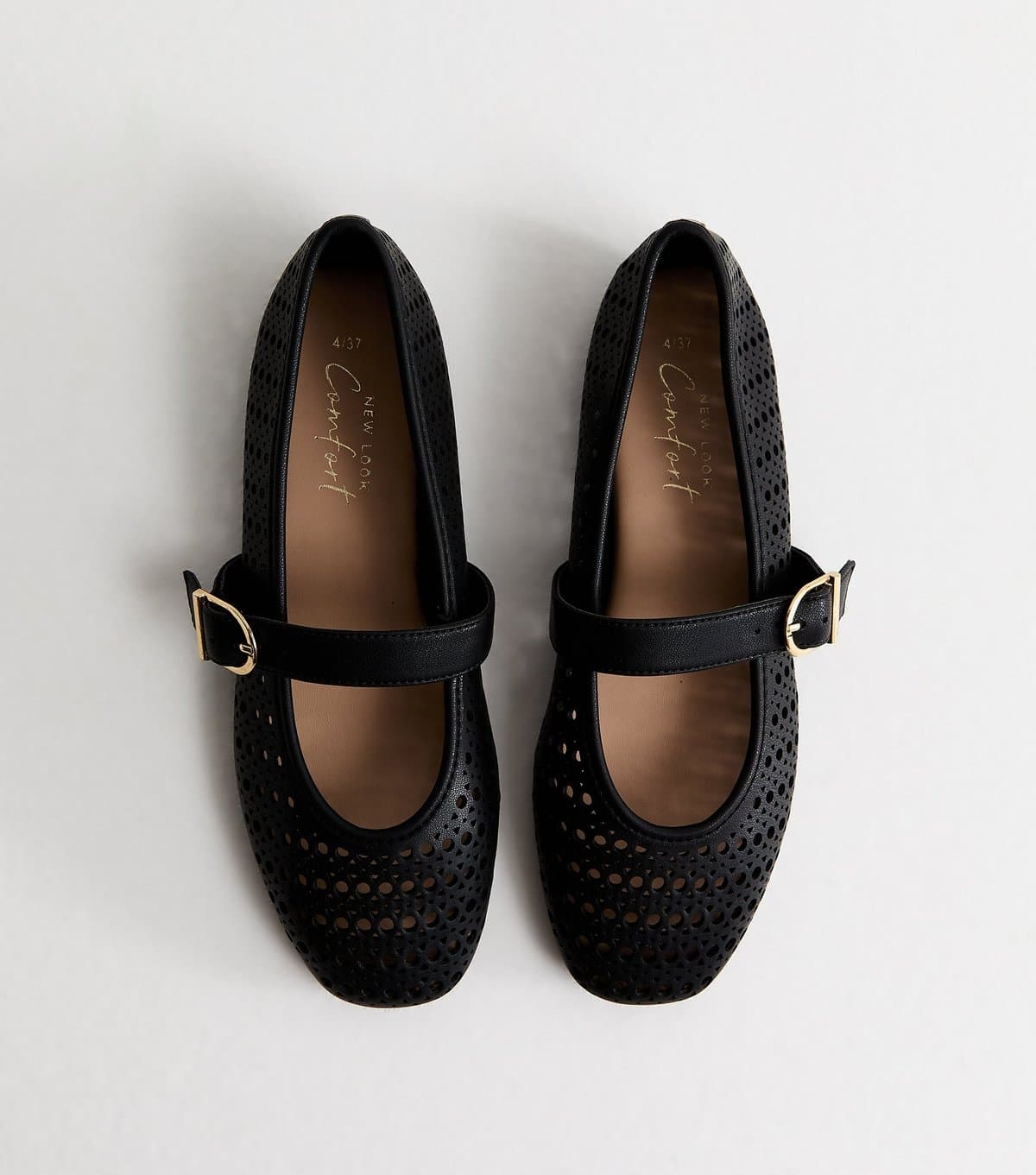 New Look New Look Black Faux Leather Mary Jane Shoes