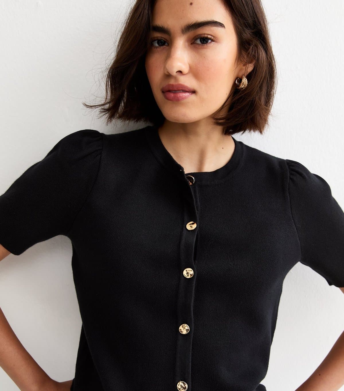 New Look Women's Black Lightweight Short Sleeve Cardigan New Look