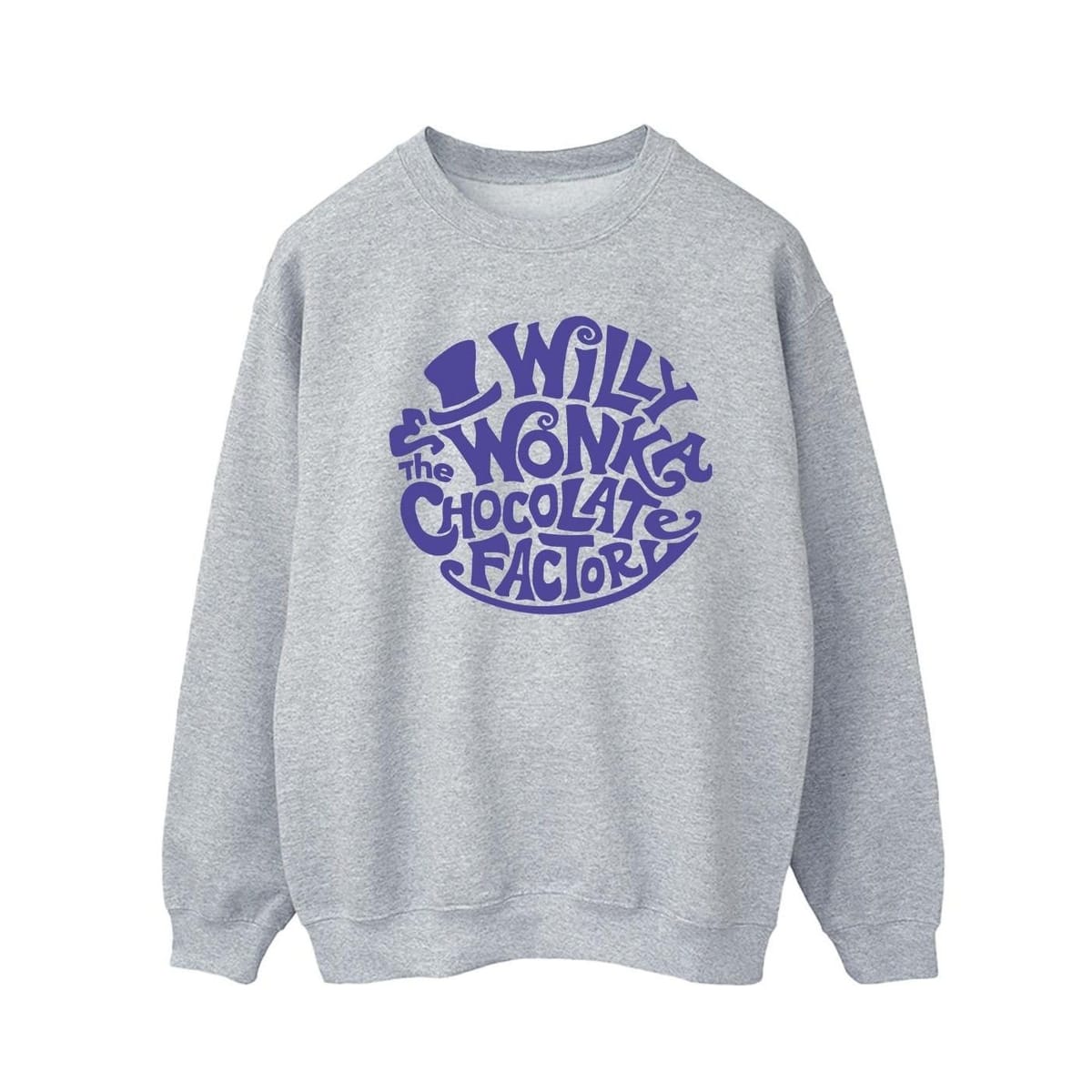 Warner Bros Warner Bros Men's Typed Logo Sweatshirt in Grey - 1