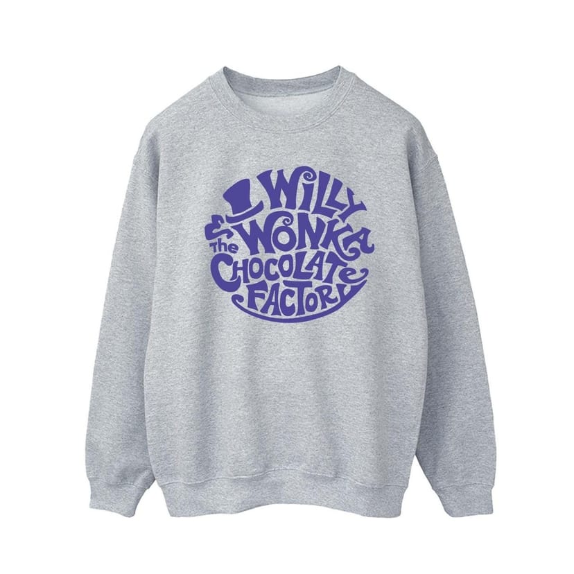 Warner Bros Warner Bros Men's Typed Logo Sweatshirt in Grey - 1
