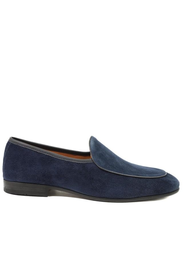 Jones Bootmaker Jones Bootmaker Men's Royce Leather Loafers in Blue - 2