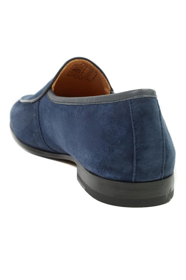 Jones Bootmaker Jones Bootmaker Men's Royce Leather Loafers in Blue - 3
