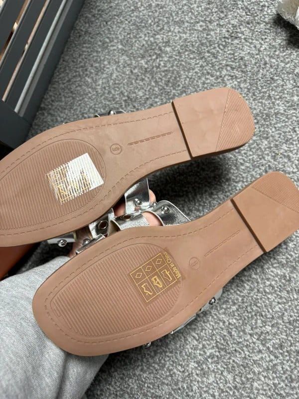 Source Unknown Silver sandles - 1