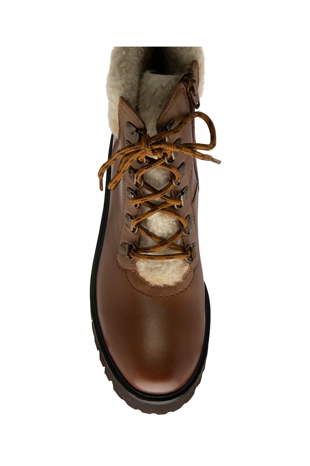 Ravel Ravel Women's 'Ingram' Leather Flat Ankle Boots in Tan - 4