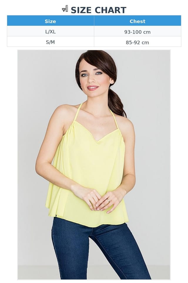 Love Lace Love Lace Women's Loose Back Frill Blouse with Bust Creases in Yellow - 3