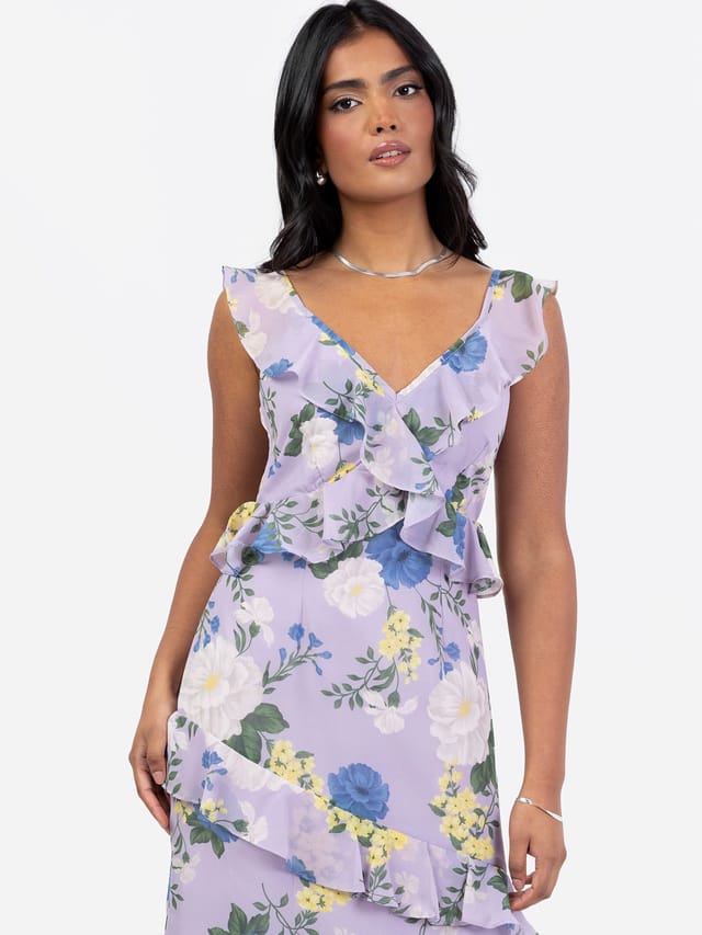 Anaya with Love Anaya with Love Women's Floral Strappy Maxi Dress - 2