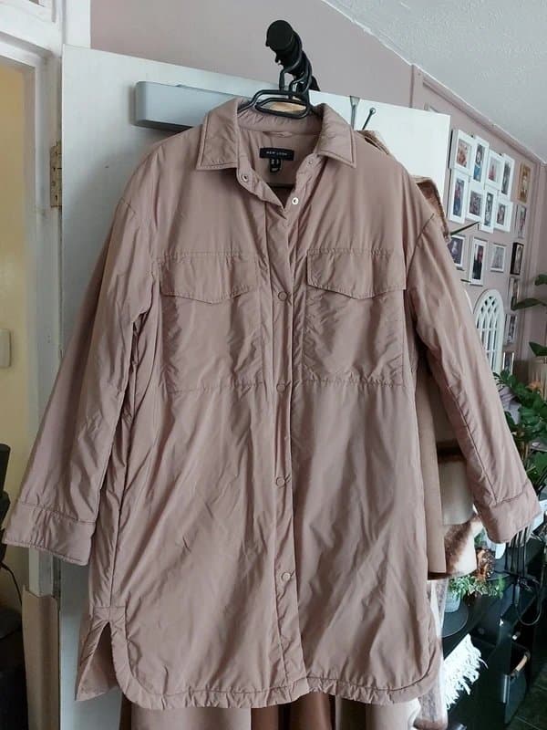 New Look New Look camel puffer shacket UK8