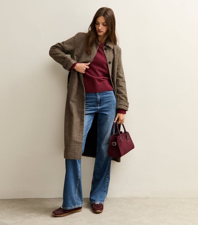 New Look Women's Tall Dark Red Midweight Crew Neck Jumper New Look - 3