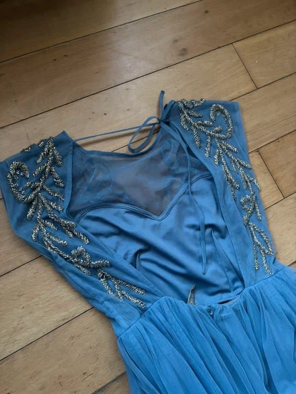 ASOS ASOS design blue formal dress