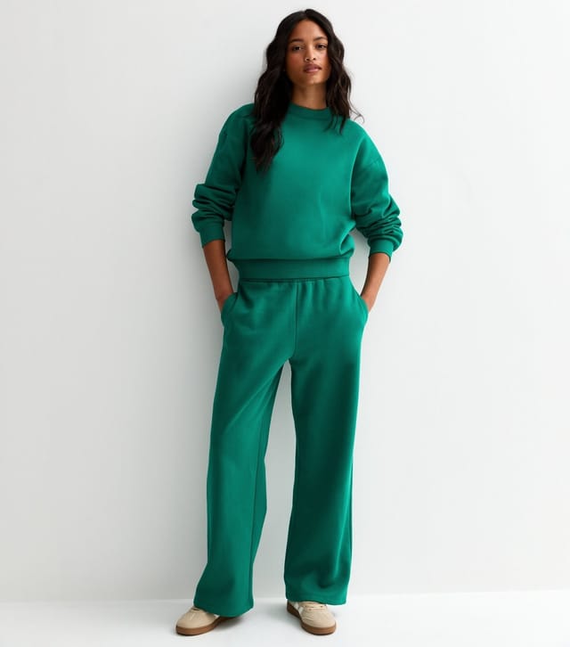 New Look Women's Green Crew Neck Sweatshirt New Look - 3