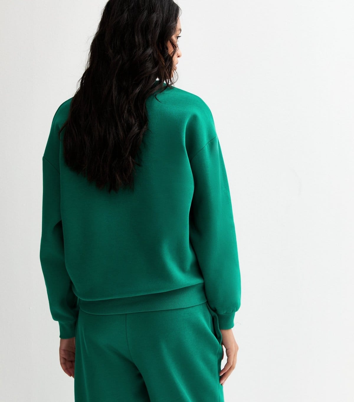 New Look Women's Green Crew Neck Sweatshirt New Look - 4