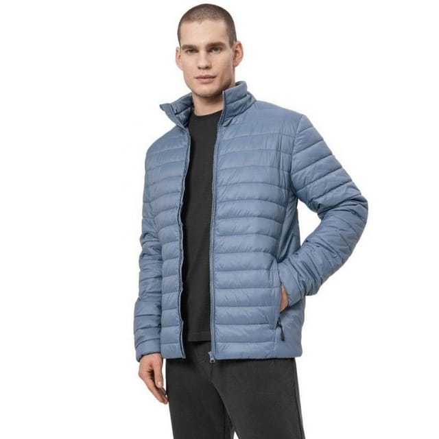 4F 4F Men's Quilted Jacket in Blue - 3