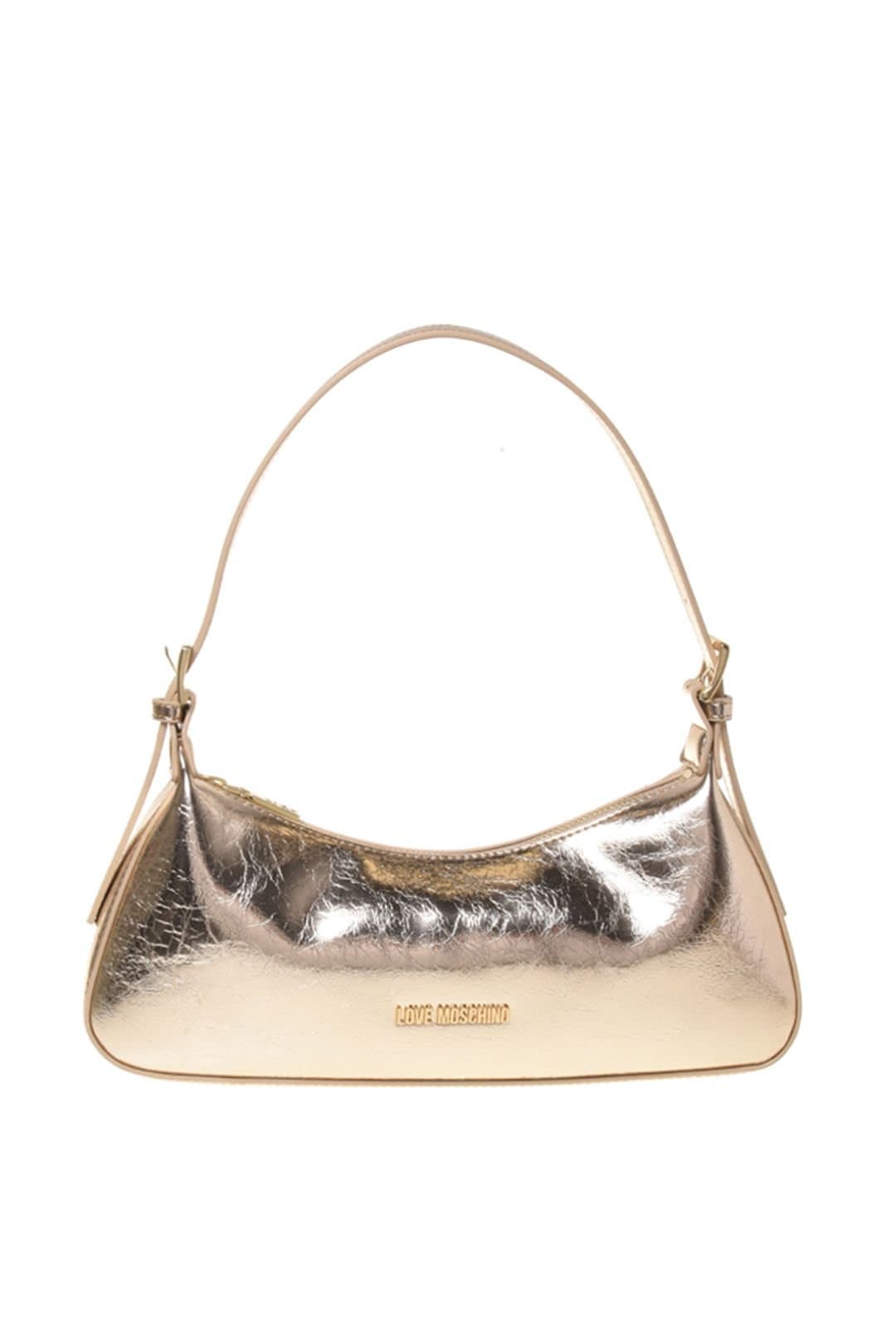 Love Moschino Love Moschino Gold Metallic Hobo Shoulder Bag