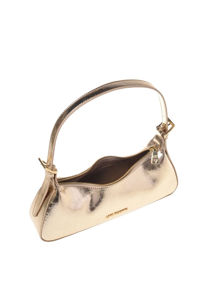 Love Moschino Love Moschino Women's Metallic Hobo Shoulder Bag Gold - 2