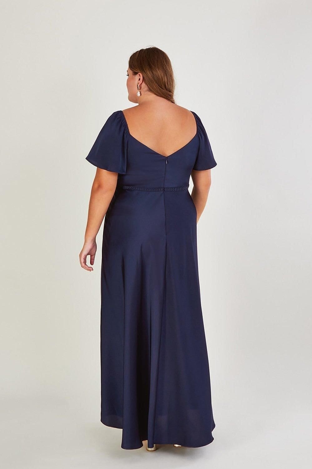 Monsoon Monsoon Women's Savannah Satin Maxi Dress Blue - 4