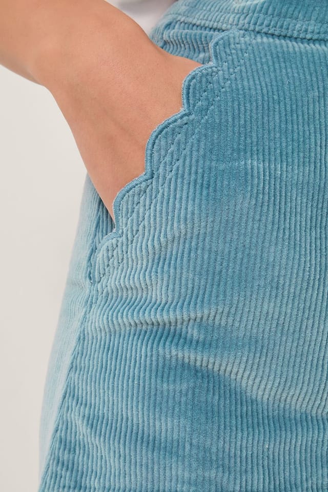 Monsoon Monsoon Women's Malika Corduroy Midi Skirt Blue in Pale Blue - 3