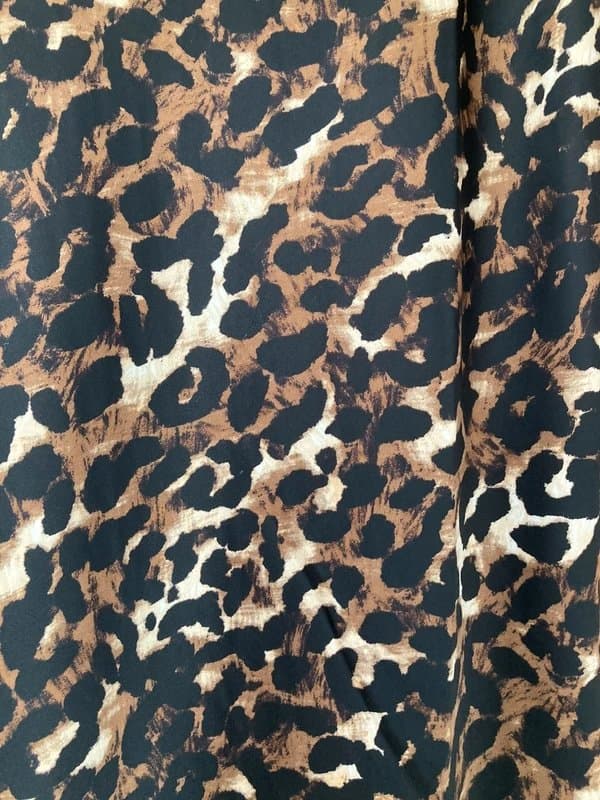 New Look New look Animal Print Satin Look Skirt