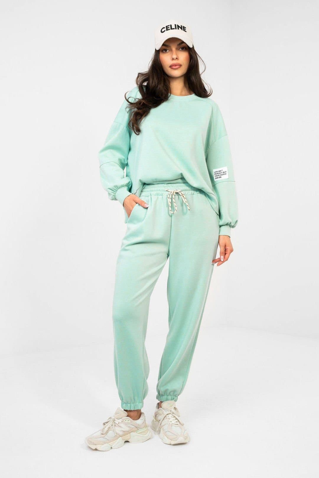 Love Lace Love Lace Women's Stylish Viscose Elastane Tracksuit Set in Green