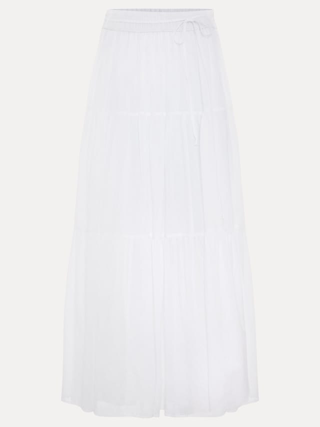 Phase Eight Phase Eight Women's Alva Tiered Maxi Skirt in White - 2