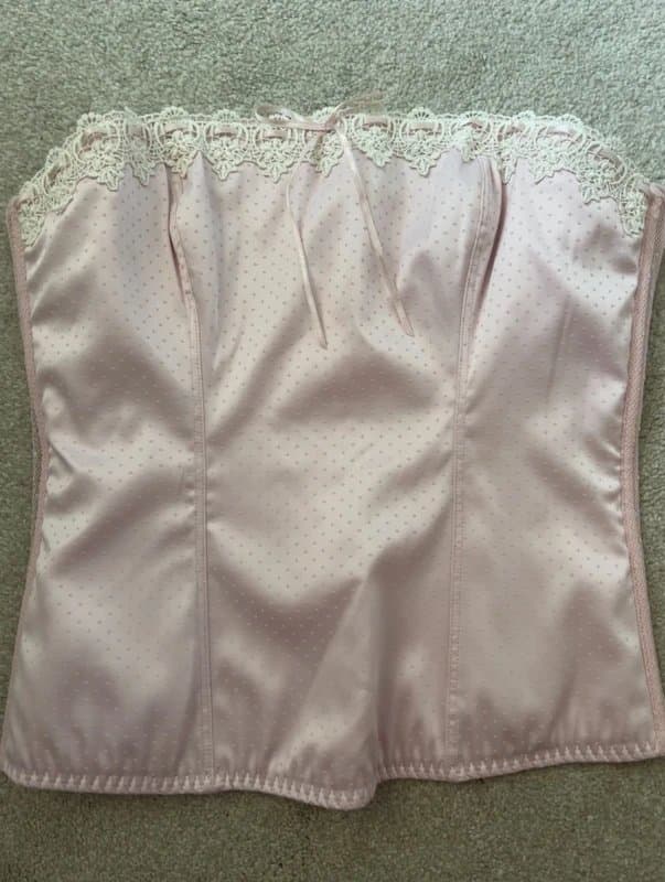 New Look vintage new look baby pink corset